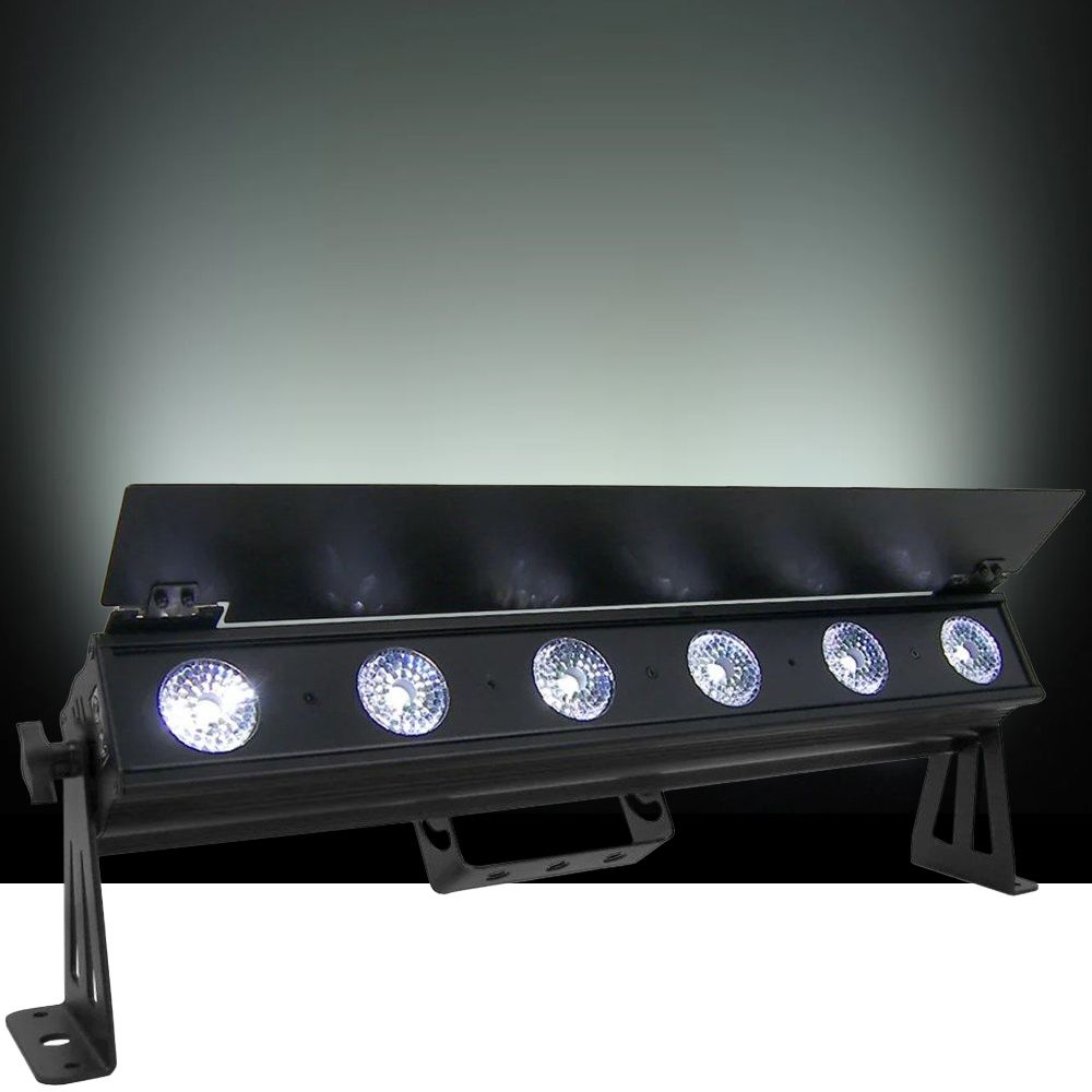 Event Lighting PIXBAR6VW LED Pixel Bar 6 x 6W CW/WW/A w/ Barndoor - Image 1