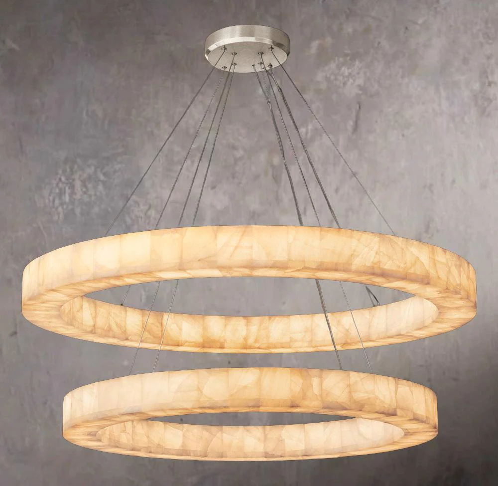 Rivages Glow Dual-Tier Circular Chandelier 60" - Image 2