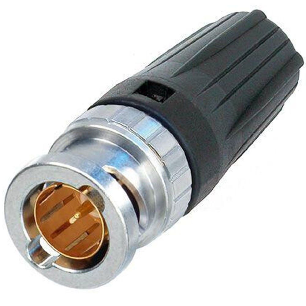 Neutrik NBNC75BLP7 Rear-Twist 750ohm BNC Line Connector (Suits Canare 61S Cable) - Image 1