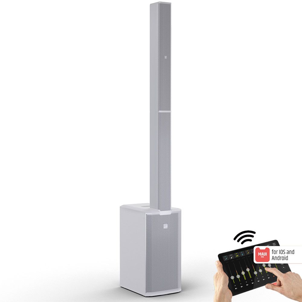 LD Systems MAUI 11 G3 Mix 1460W Column PA w/ Mixer (White) - Image 1