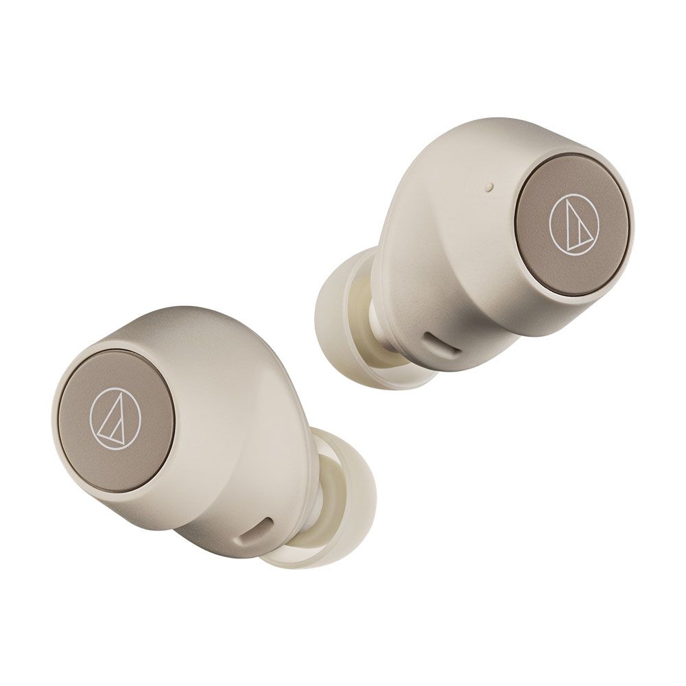 Audio Technica CKS30TW Truly Wireless Noise-Cancelling Earbuds (Beige) - Image 1