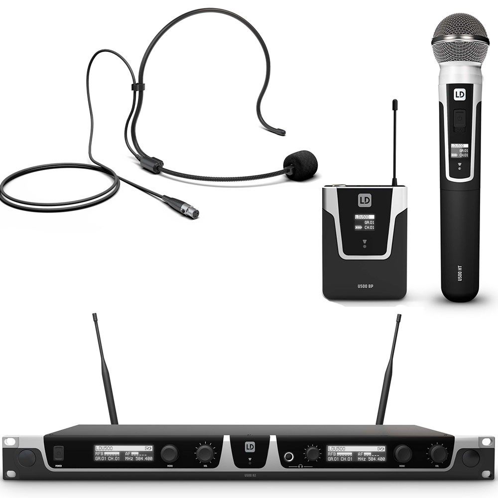 LD Systems U505 Wireless Dual Handheld & Belt System 584-608 MHz - Image 1