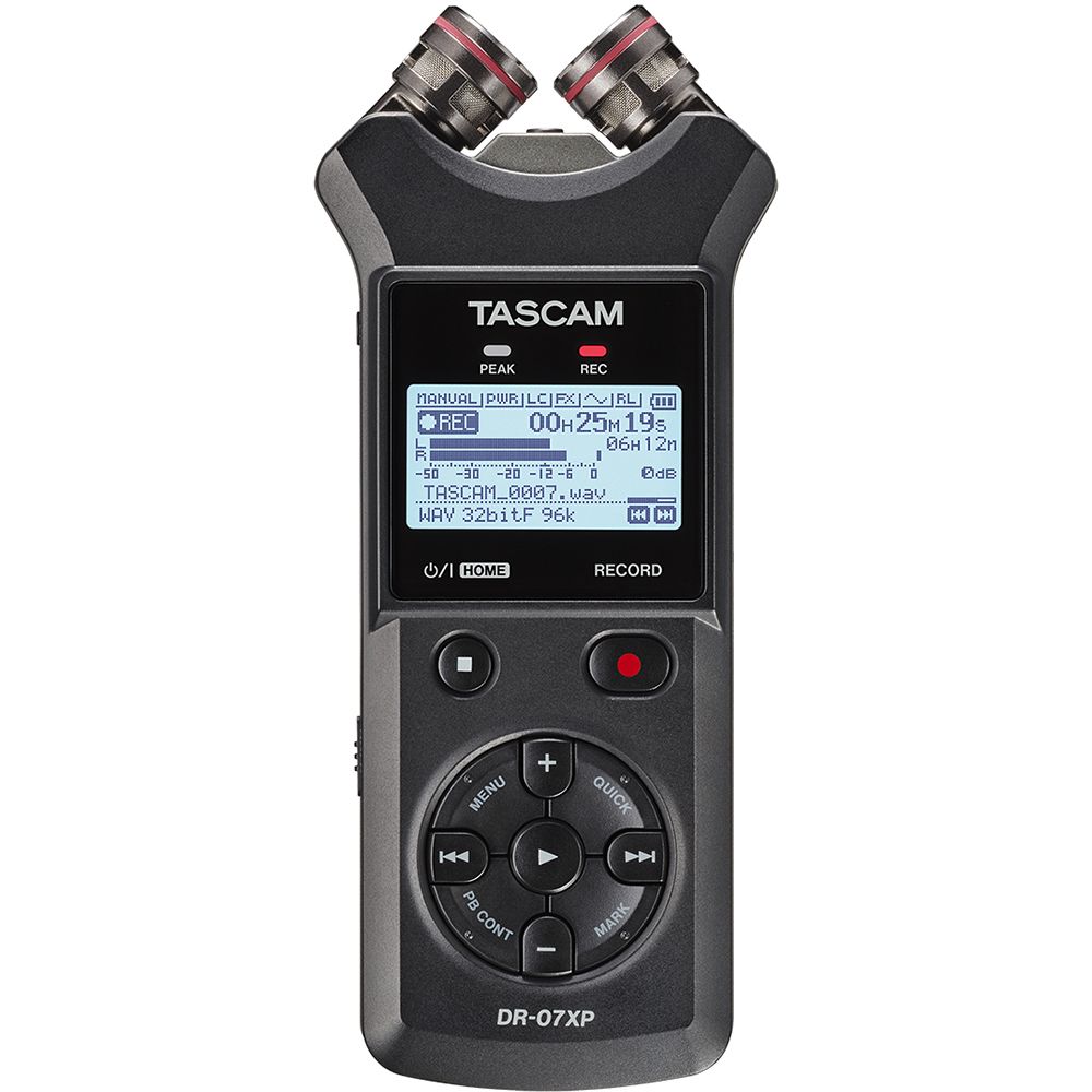 Tascam DR07XP 2-Channel 32-Bit Floar Handheld Recorder w/ USB-C Audio Interface - Image 1