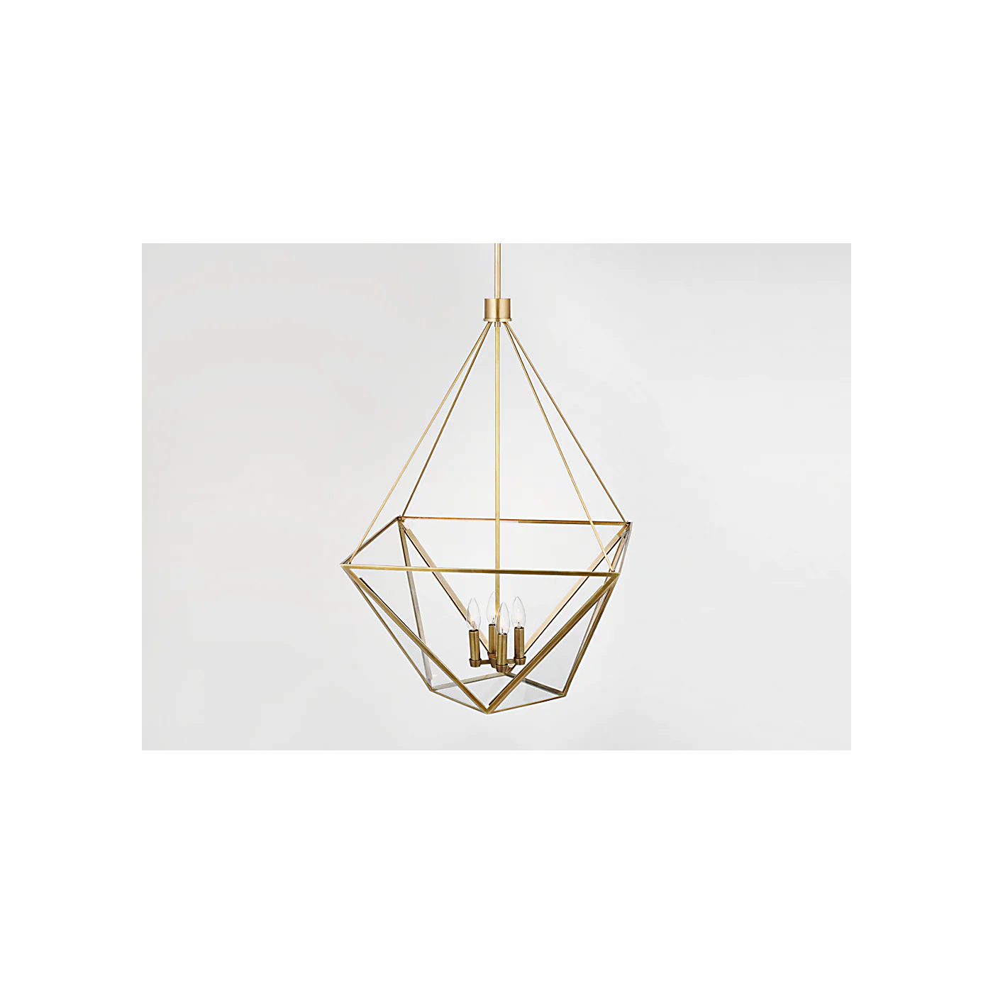 Lorino Large Lantern with Clear Glass - Image 3