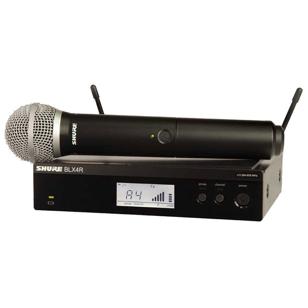 Shure BLX24 / PG58 Handheld Rackmount Wireless System M17 - Image 1