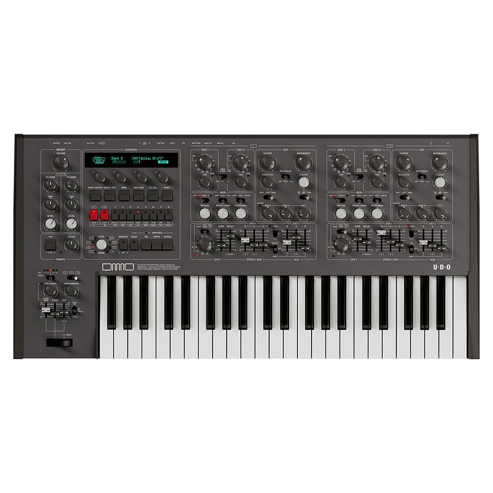 UDO Audio DMNO 8-Voice Polyphonic 2-Part Multitimbral Hybrid Analog Synth (Black) - Image 1