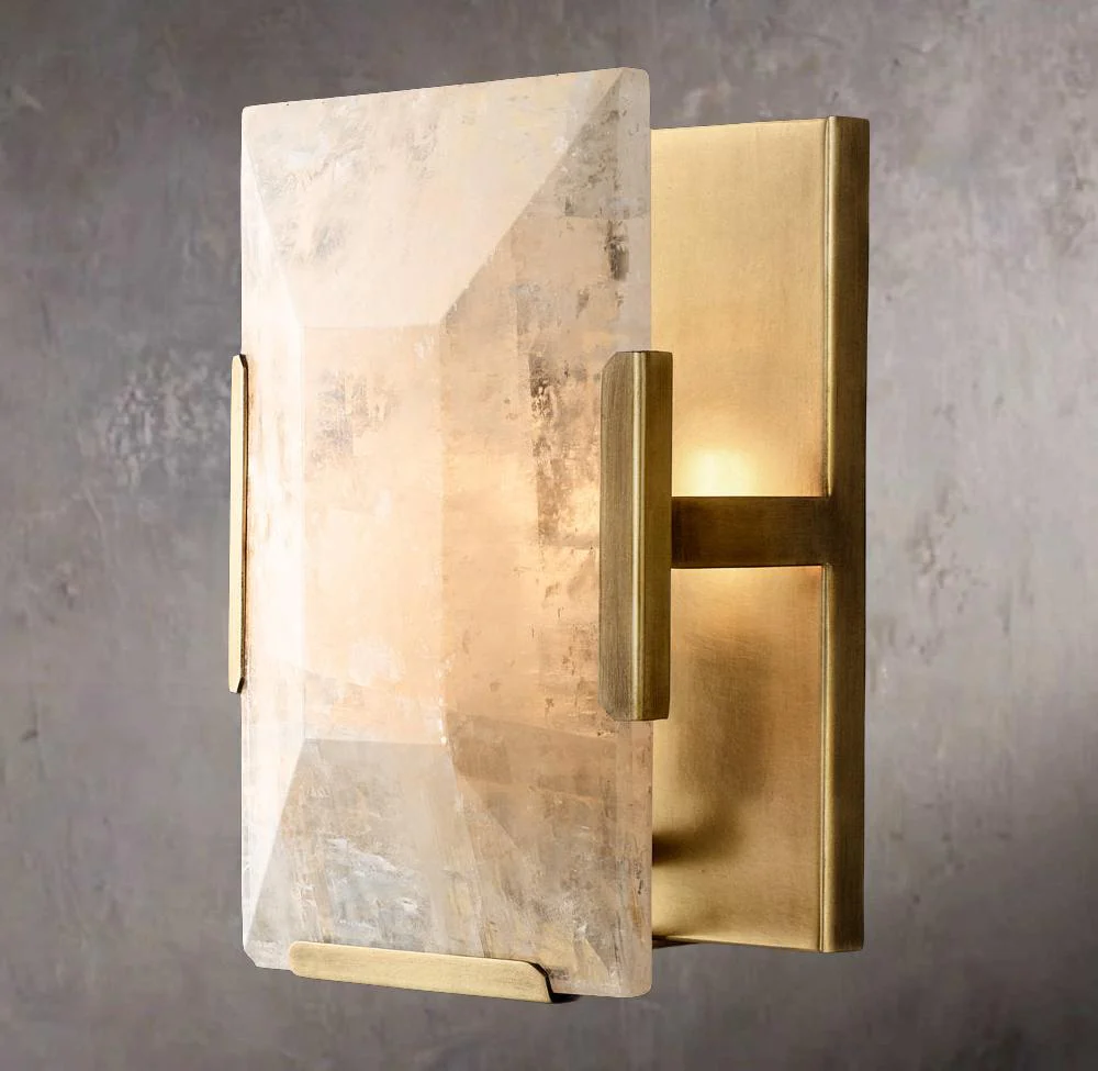Harlowy Calcite Wall Sconce