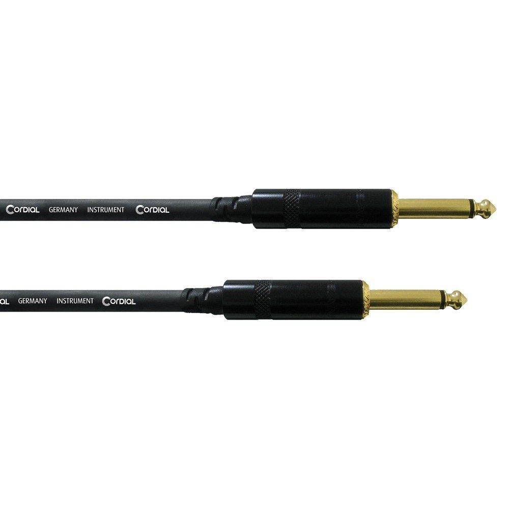 Cordial Essentials REAN 1/4" Mono Gold TS Cable (0.9m) - Image 1