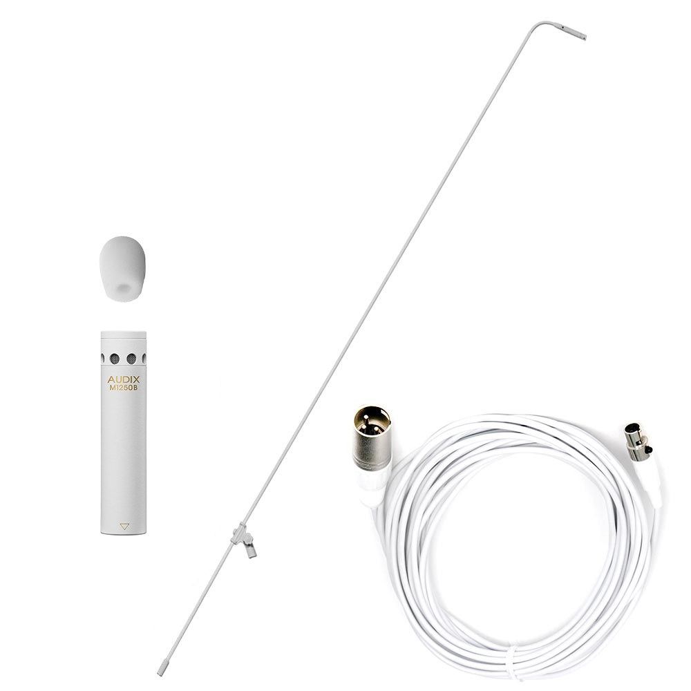 Audix MB8450W-HC MicroBoom System White 84" w/ M1250BHC - Image 1