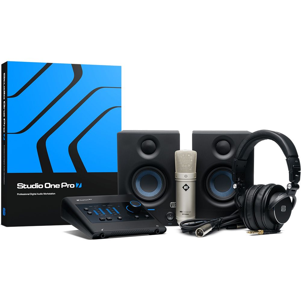 PreSonus Quantum ES2 Ultimate Bundle w/ Interface, Monitors, Mic, Headphones & DAW - Image 1