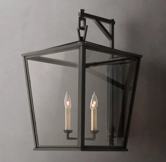 19th Century British Pierced Outdoor Wall Sconce 28" - Image 2