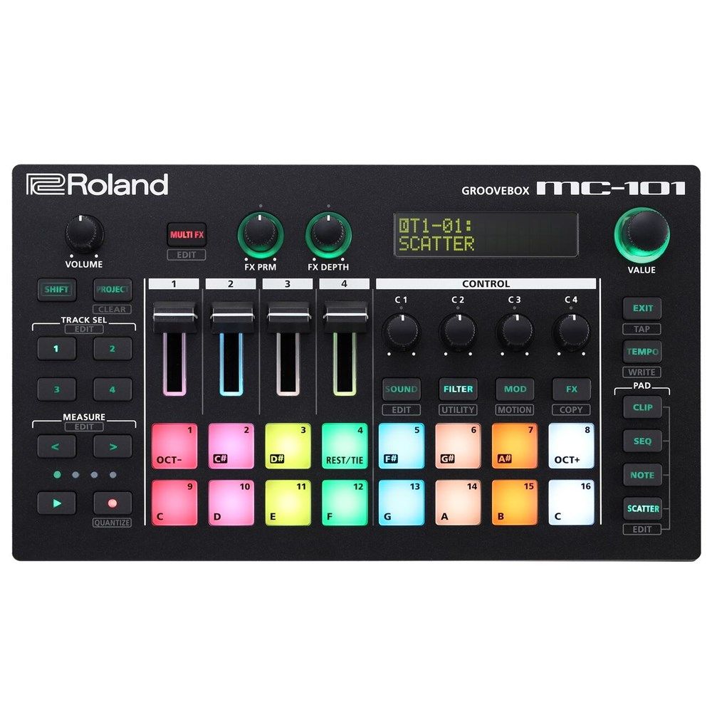Roland MC101 4-Ch Portable Production & Performance Groovebox - Image 1