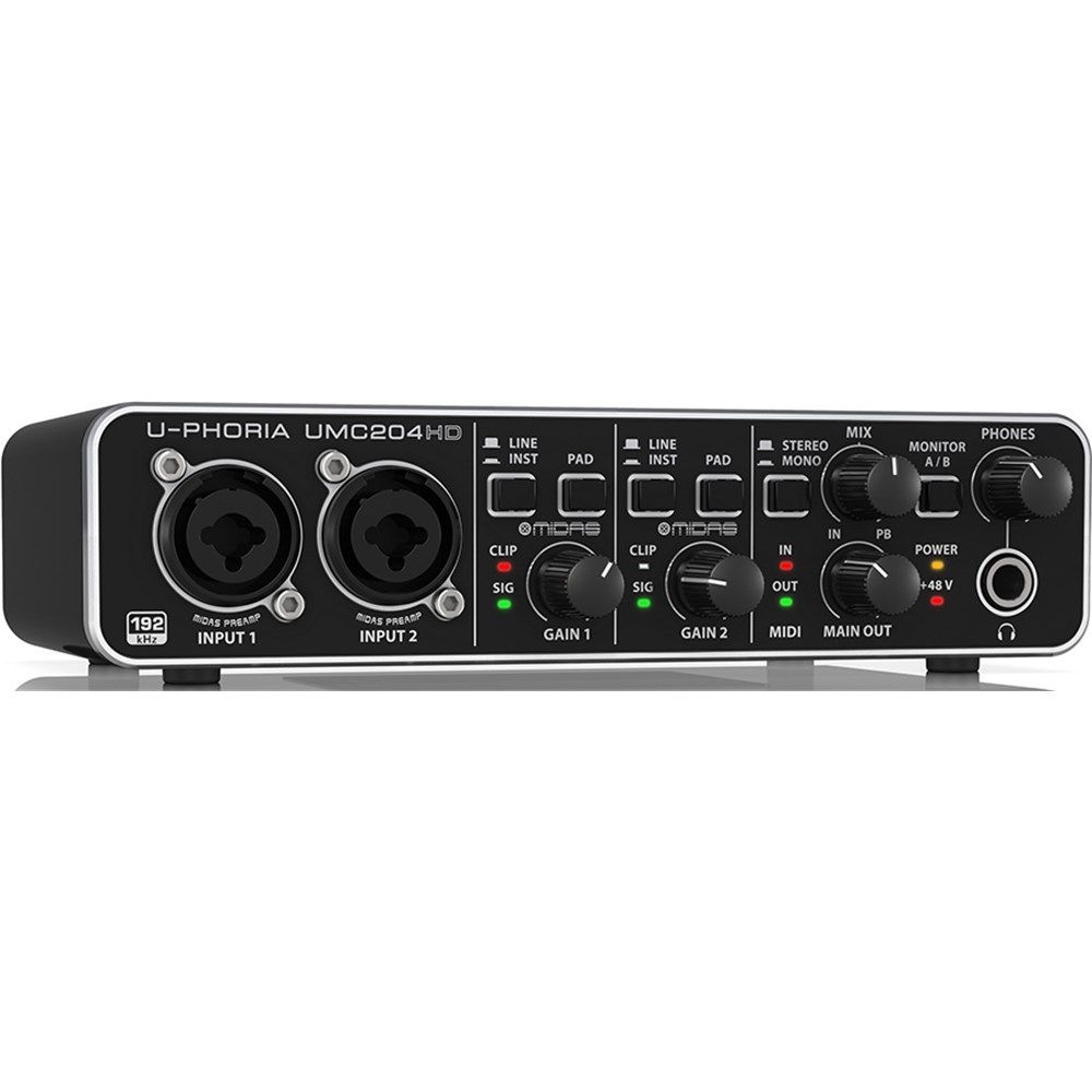 Behringer U-Phoria UMC204HD 2x4 USB Audio Interface (24-Bit/192kHz) - Image 1