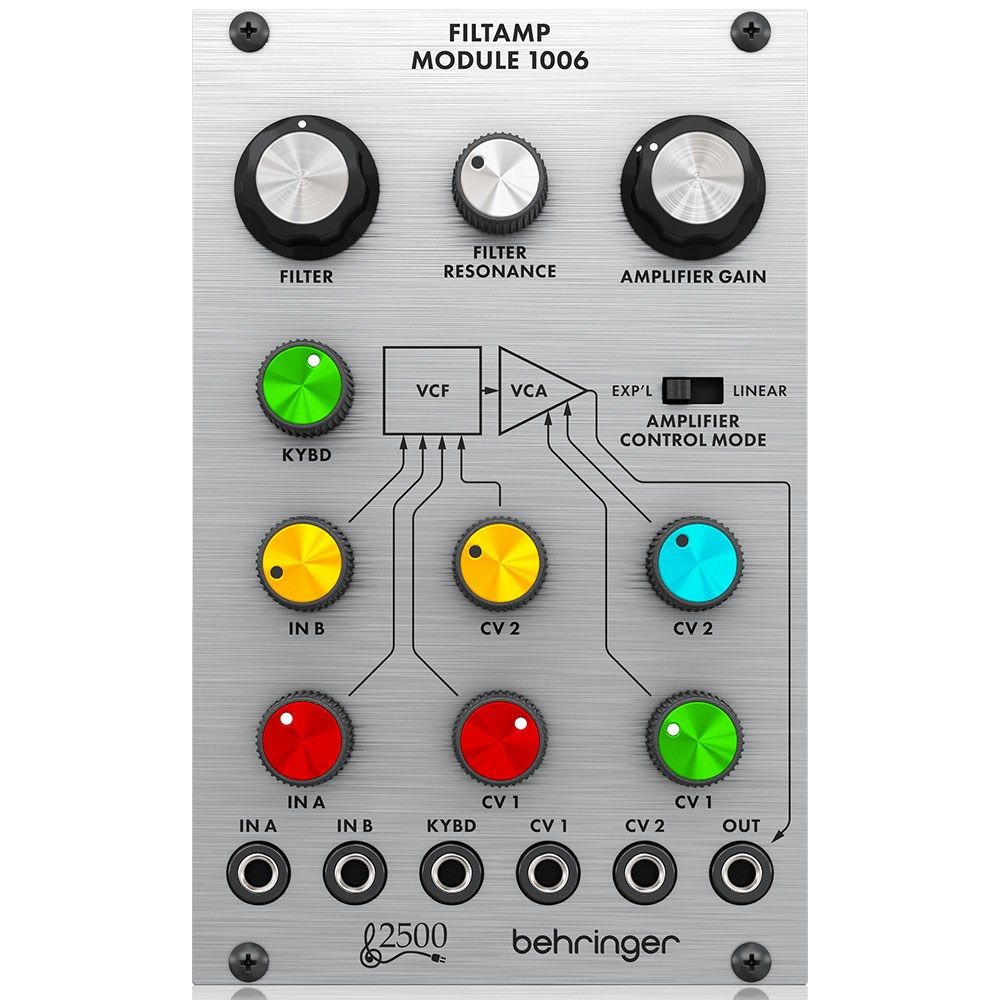 Behringer 1006 Legendary 2500 Series 24dB Low-Pass VCF & VCA Filtamp Module for Eurorack - Image 1