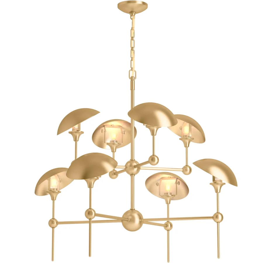 Kohler Lighting Vorleigh 26" Wide 8 Light Adjustable Dome Chandelier - Image 3