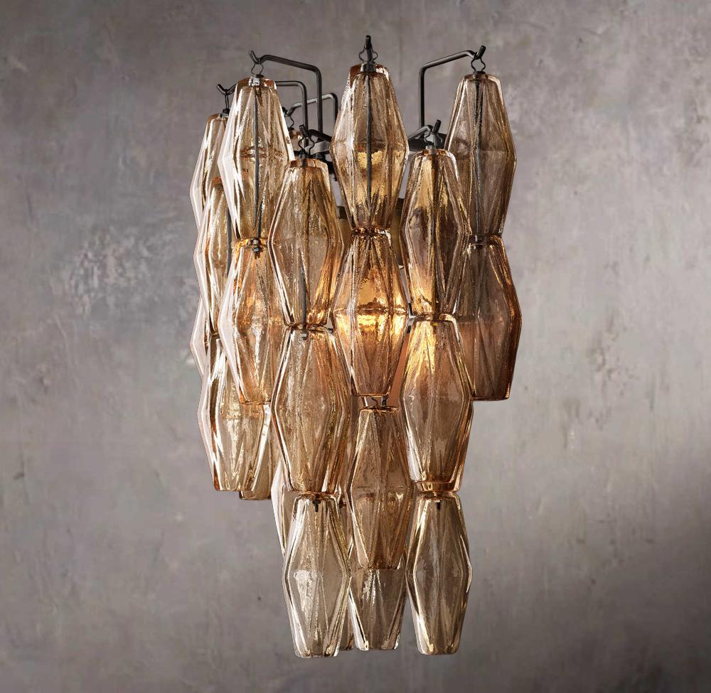 Chiaras Smoked Glass Wall Sconce - Image 2
