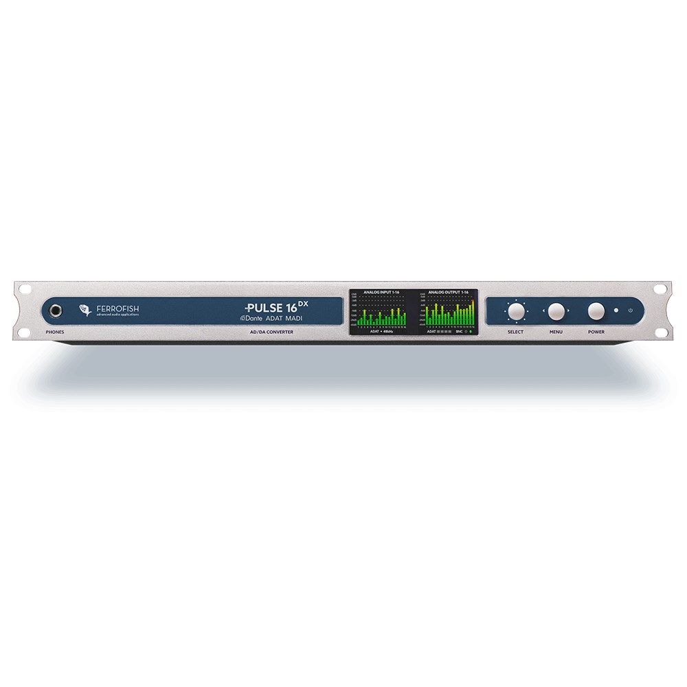 Ferrofish Pulse 16 DX Dante 16x16 AD/DA Converter Multimode w/ MADI & ADAT - Image 1