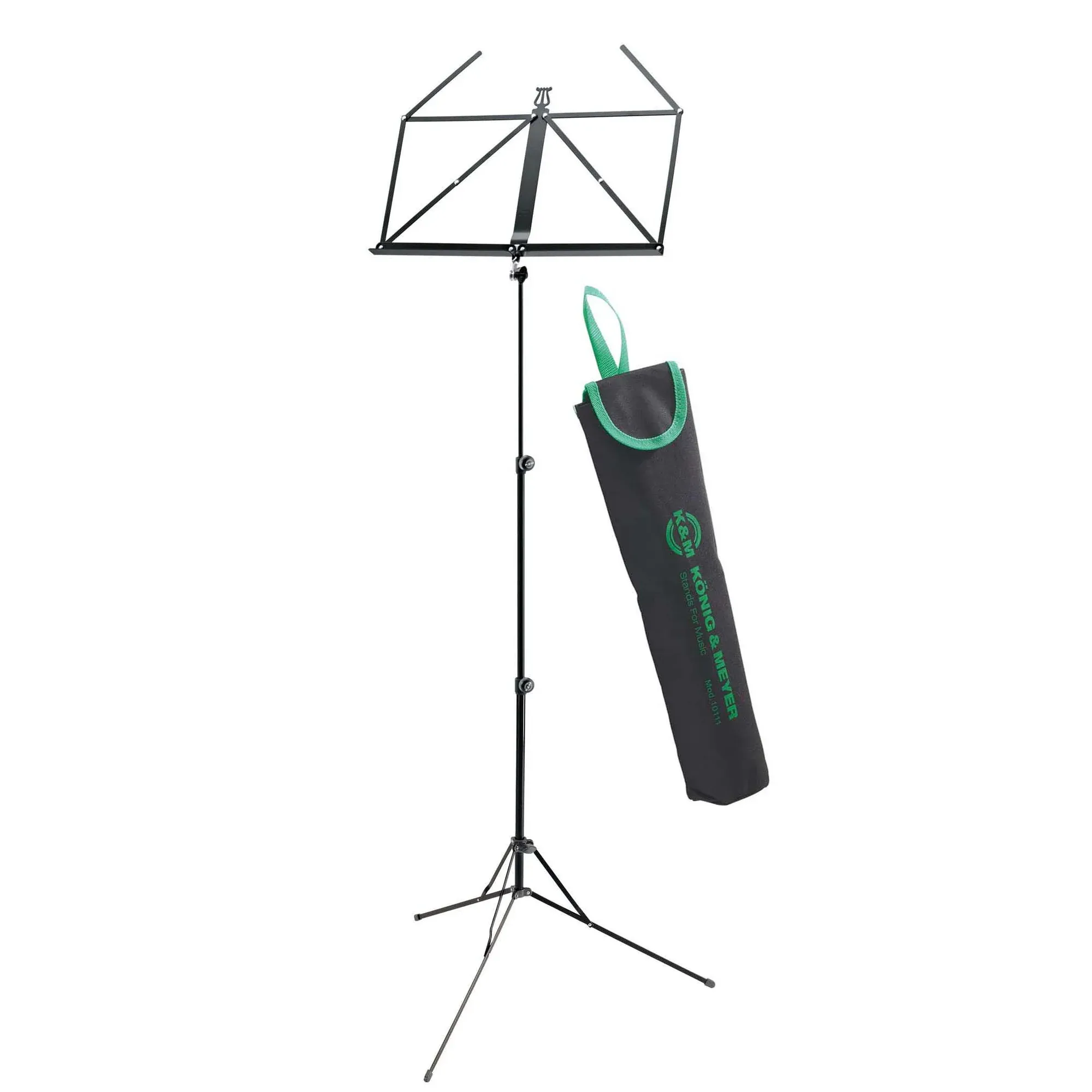 Konig & Meyer 10199 Music Stand w/ Carry Bag (Black) - Image 1