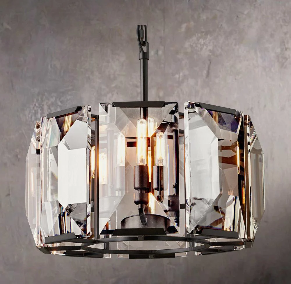 Harlows Crystal Circular Chandelier 19" - Image 3