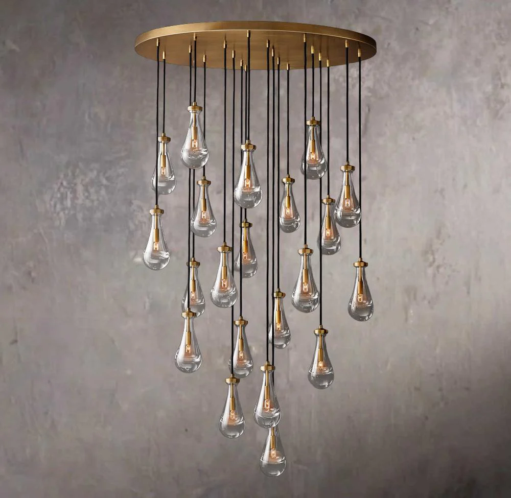 Rainfall Circular Chandelier 47″