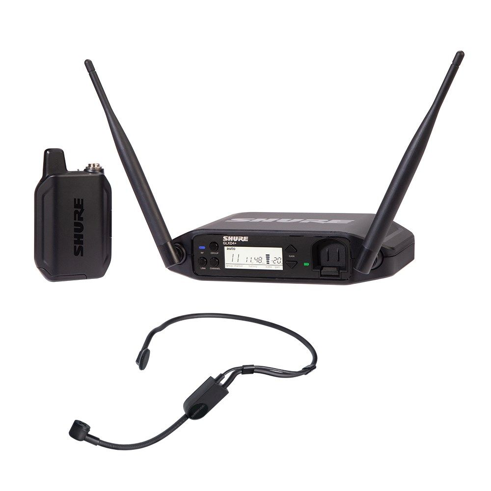 Shure GLXD14+ / PGA31 Digital Wireless Headset System w/ PGA31 Headset Microphone - Image 1