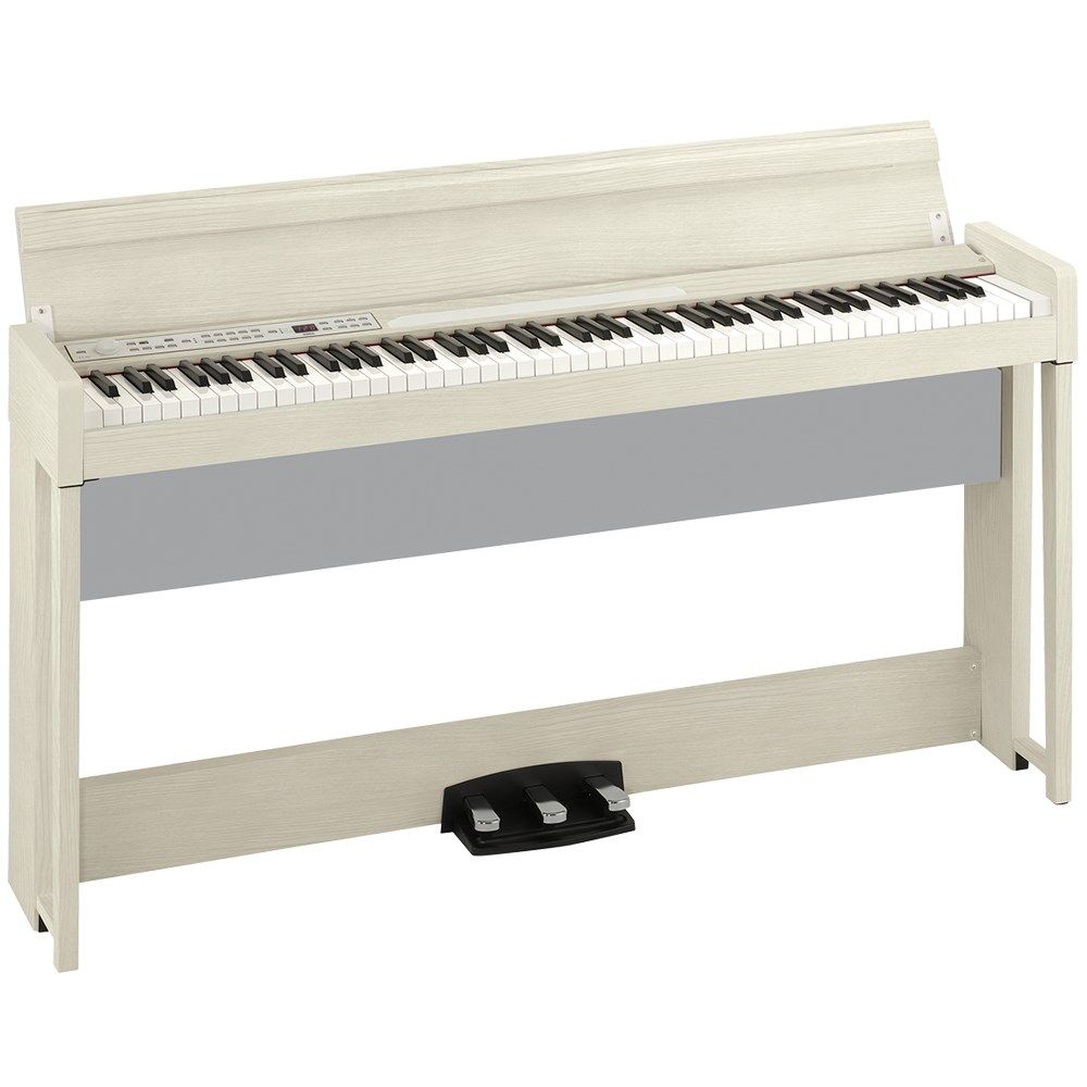 Korg C1 Air Digital Piano w/ RH3 Real Weighted Hammer Action Keyboard (White Ash) - Image 1