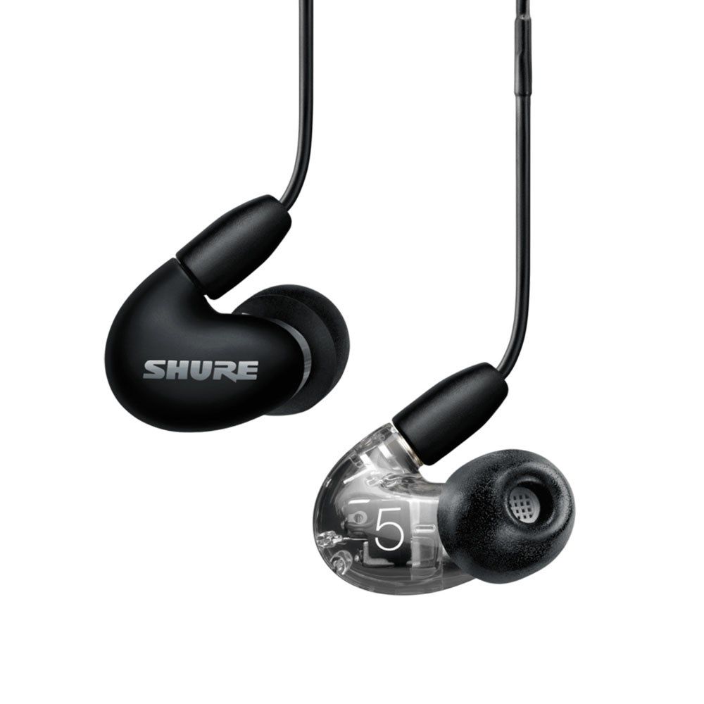 Shure Aonic 5 Sound Isolating Earphones w/ Universal Cable (Black) - Image 1