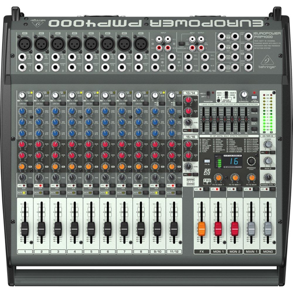 Behringer Europower PMP4000 1600W Powered Mixer w/ FX - Image 1