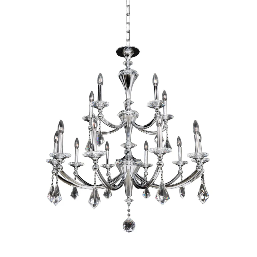 Allegri Floridia 15 Light 2 Tier Chandelier