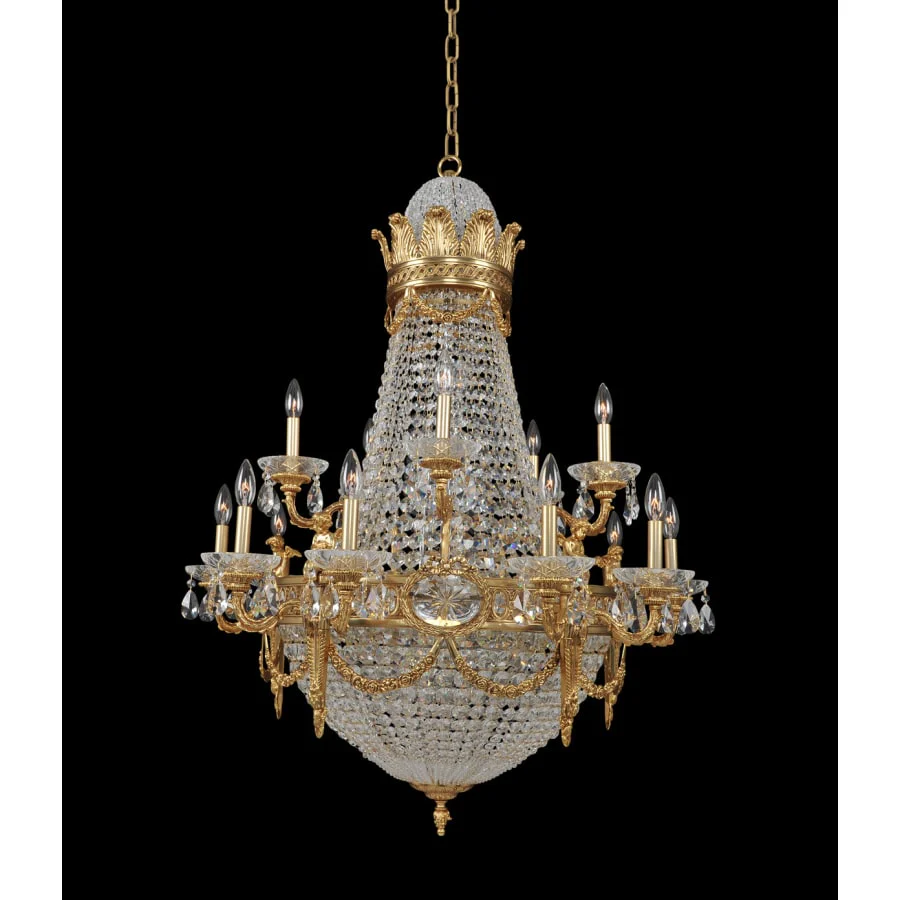 Allegri Marseille 25 Light 36" Wide Empire Chandelier with Crystal Accents - Image 1