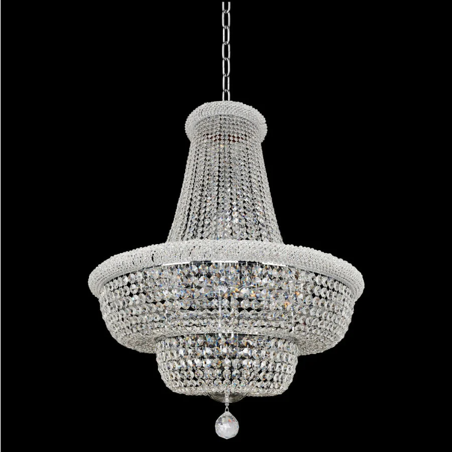 Allegri Napoli 21 Light 34" Wide Empire Chandelier with Crystal Accents - Image 1