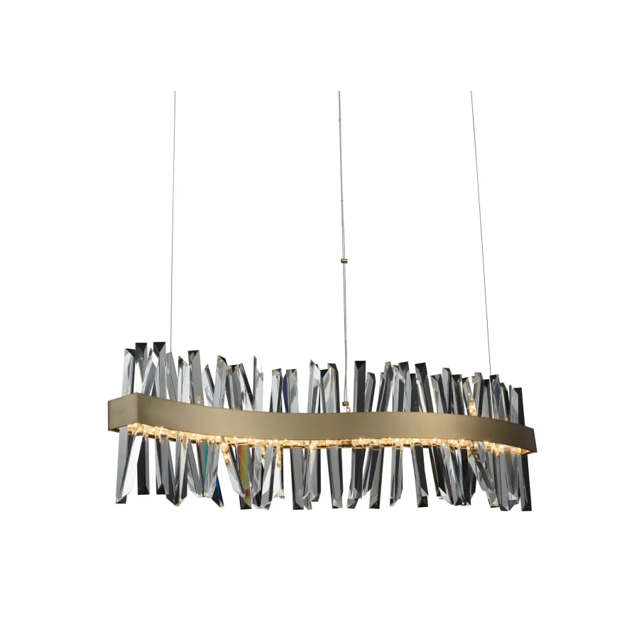 Allegri Glacier 42″ Wide LED Linear Chandelier