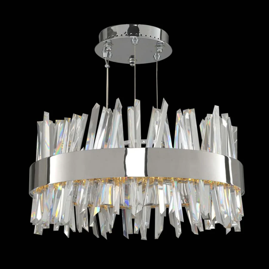 Allegri Glacier 2 Light 20" Wide LED Pendant - Image 1