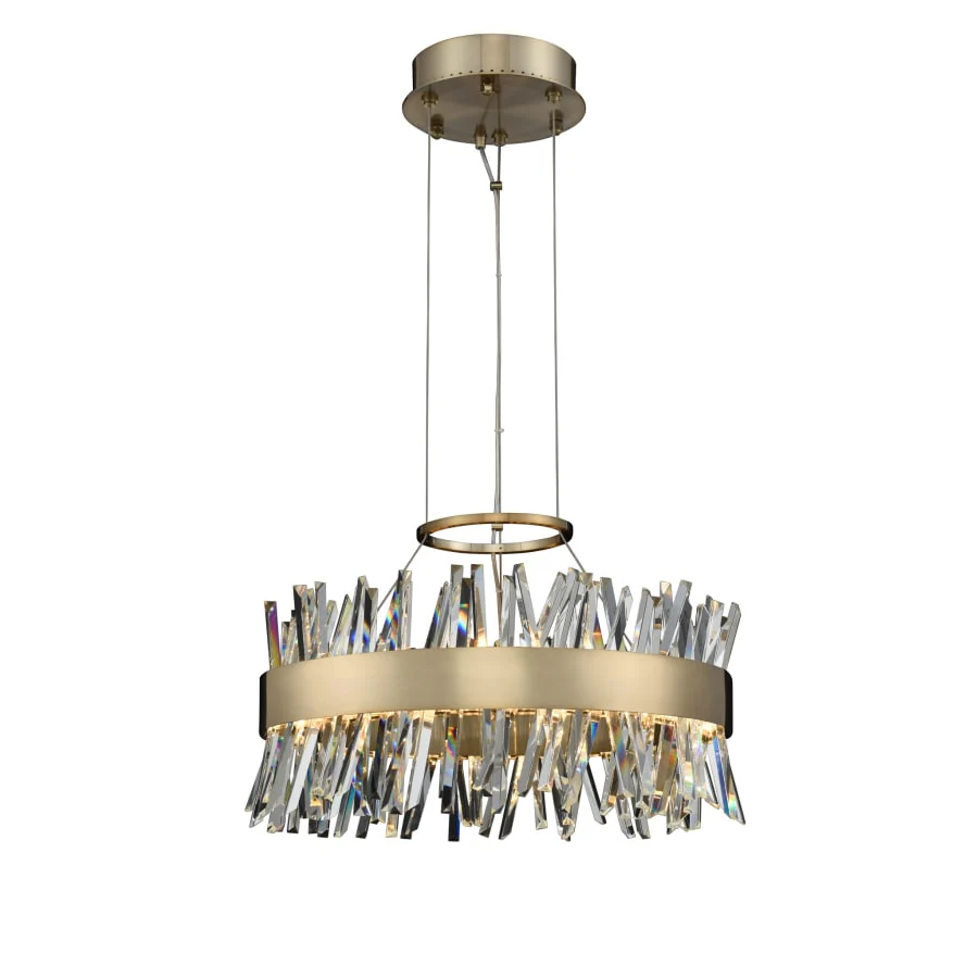 Allegri Glacier 2 Light 20" Wide LED Pendant - Image 3