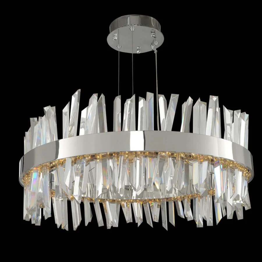 Allegri Glacier 2 Light 25" Wide LED Pendant - Image 1