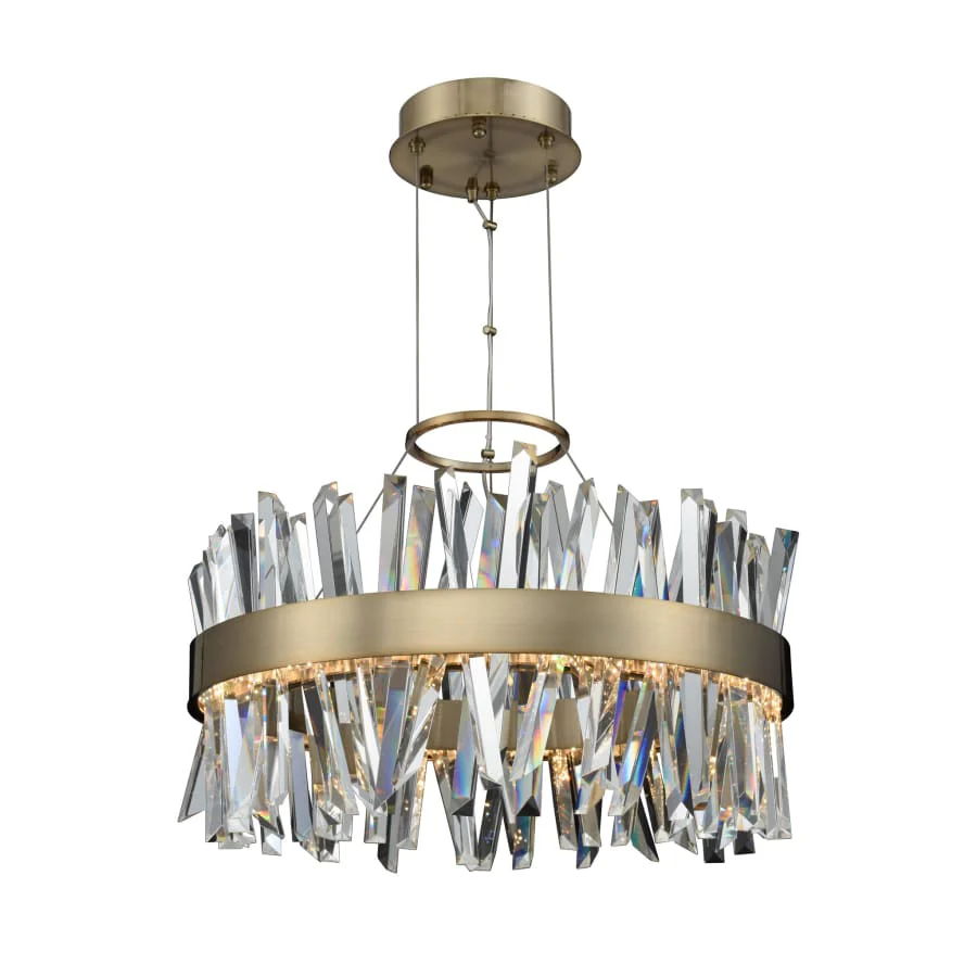 Allegri Glacier 2 Light 25" Wide LED Pendant - Image 2