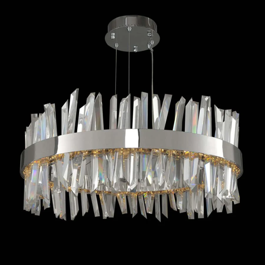 Allegri Glacier 2 Light 32" Wide LED Pendant - Image 1