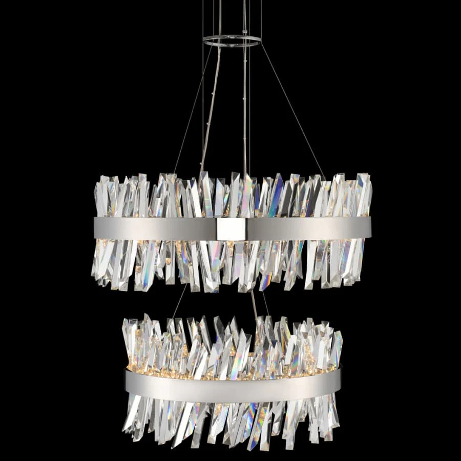 Allegri Glacier 4 Light 32" Wide LED Ring Chandelier - Image 1