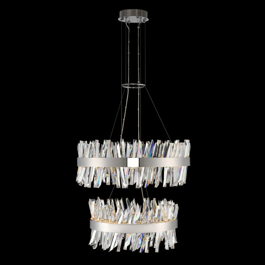 Allegri Glacier 4 Light 32" Wide LED Ring Chandelier - Image 2
