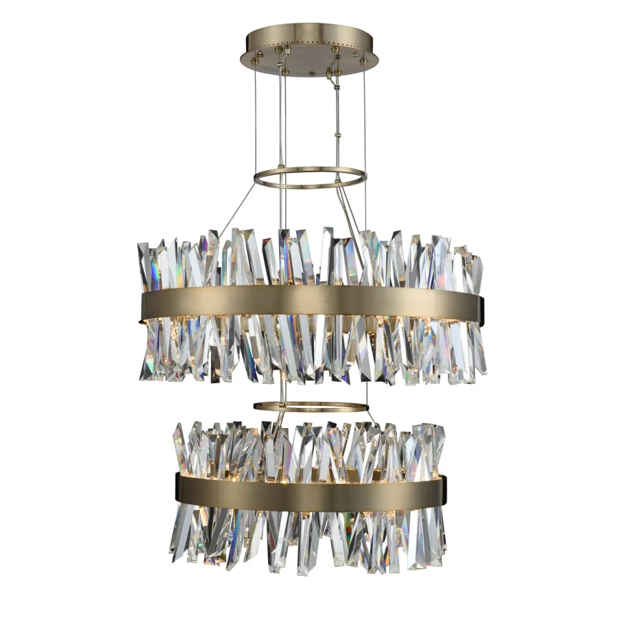 Allegri Glacier 4 Light 32" Wide LED Ring Chandelier - Image 3