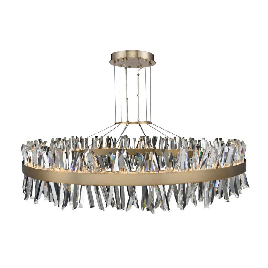 Allegri Glacier 2 Light 60" Wide LED Ring Chandelier - Image 1