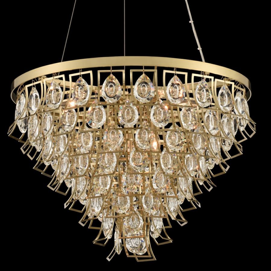Allegri Carmella 27″ Wide Waterfall Chandelier with Firenze Crystal