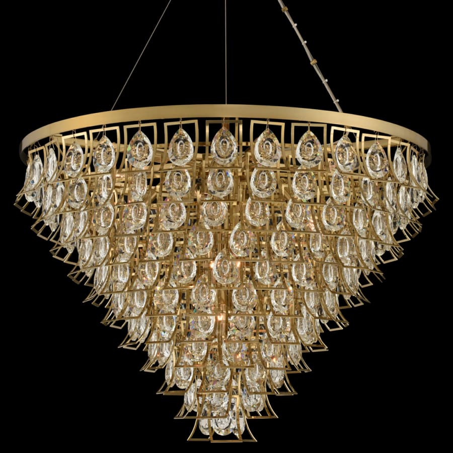 Allegri Carmella 36" Wide 11 Tier Waterfall Chandelier with Firenze Crystal - Image 1