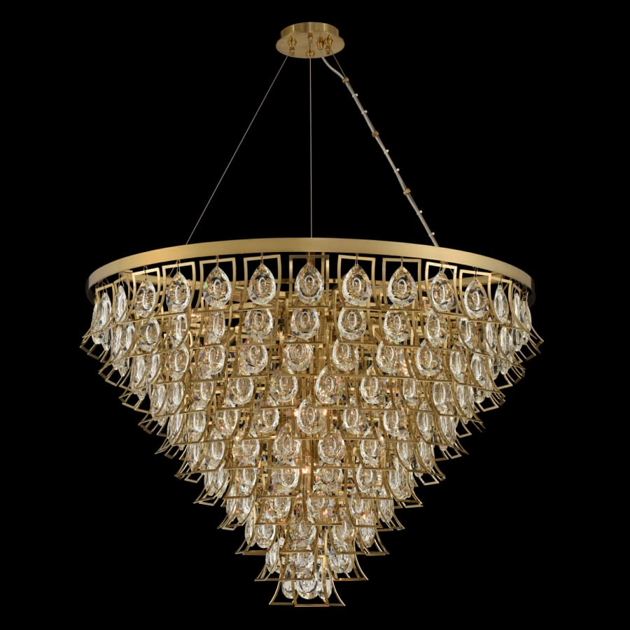 Allegri Carmella 36" Wide 11 Tier Waterfall Chandelier with Firenze Crystal - Image 3