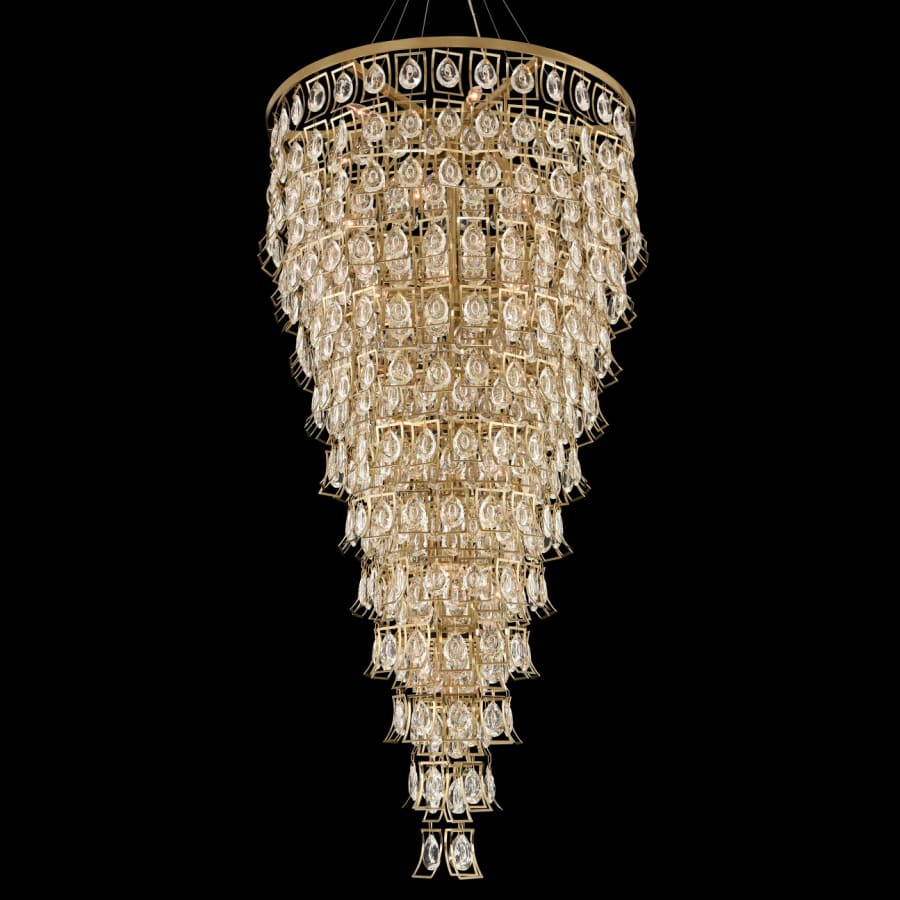 Allegri Carmella 36" Wide 13 Tier Waterfall Chandelier with Firenze Crystal - Image 1