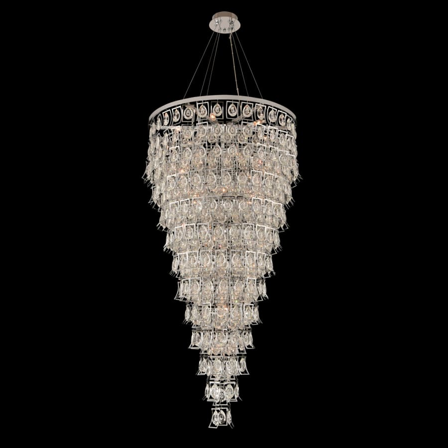 Allegri Carmella 36" Wide 13 Tier Waterfall Chandelier with Firenze Crystal - Image 2