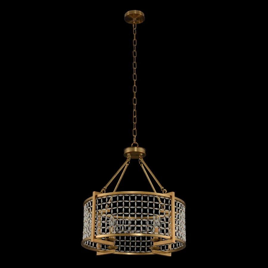 Allegri Verona 24" Wide Pendant with Firenze Crystal - Image 2