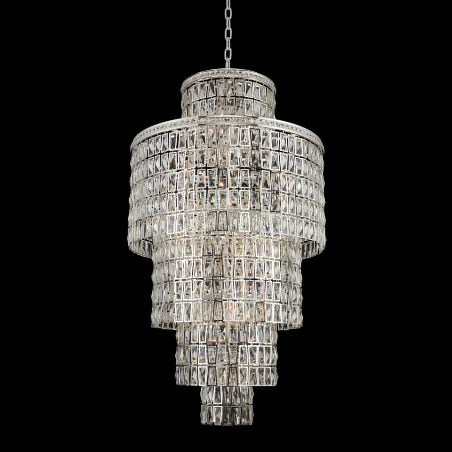 Allegri Kasturi 32" Wide Waterfall Chandelier with Firenze Crystal - Image 1