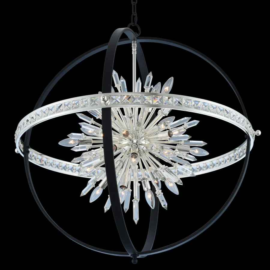Allegri Angelo 36″ Wide Sputnik Chandelier with Firenze Crystal