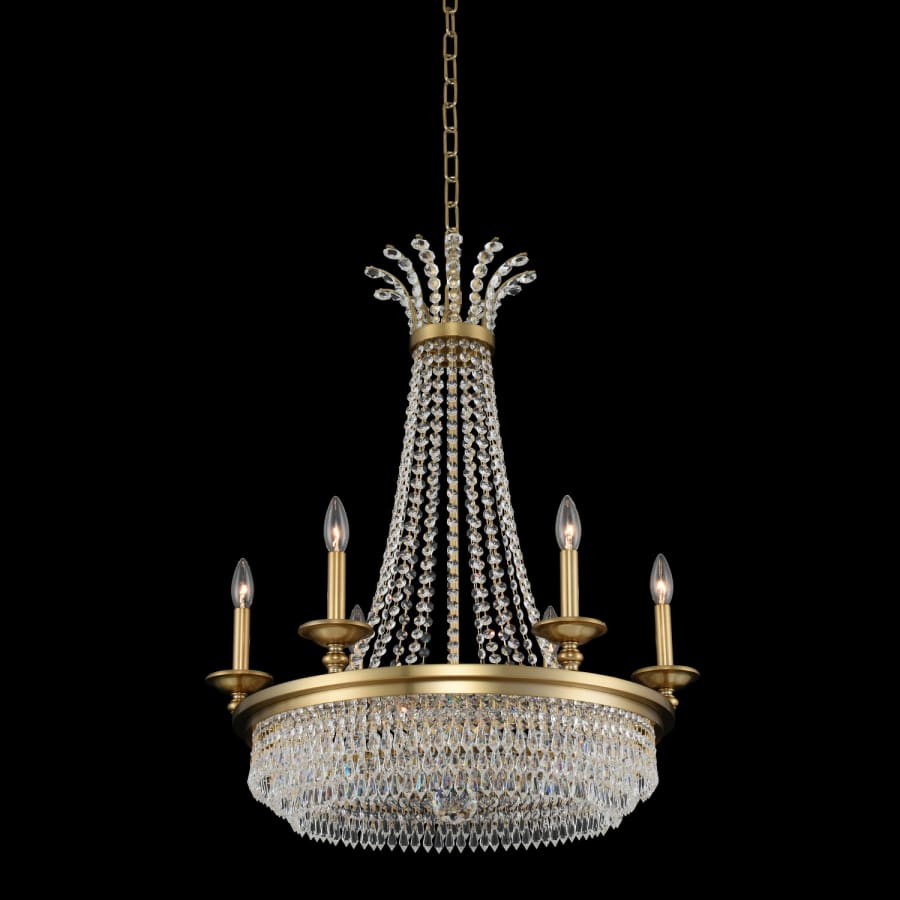 Allegri Tavo 9 Light 26" Wide Taper Candle Style Empire Chandelier with Firenze Crystal - Image 1